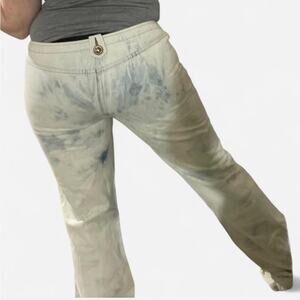 Y2K low rise tie dye jeans